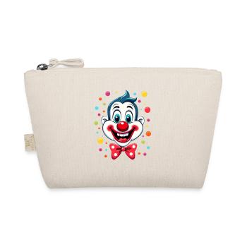 Karneval Clown Kostüm Fasching Fastnacht - Bio-Täschchen - Natur - Vorne
