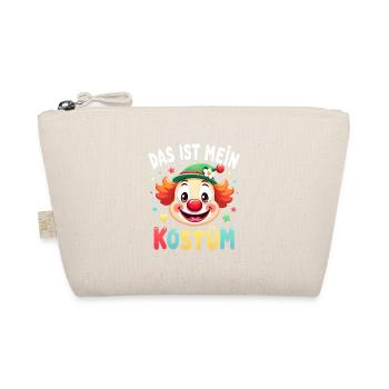 Karneval Clown Kostüm Fasching Fastnacht - Bio-Täschchen - Natur - Vorne