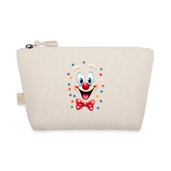Karneval Clown Kostüm Fasching Fastnacht - Bio-Täschchen - Natur - Vorne