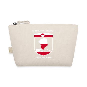 Greenland Belongs to Greenlanders Statement Gift - Organic Pouch - nature - Front