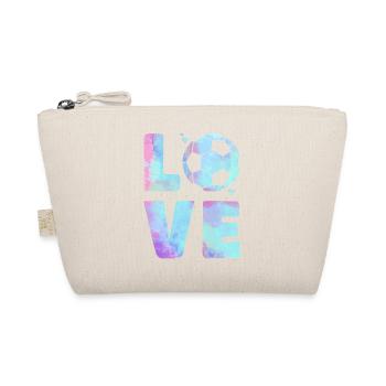 Love Football T-Shirt – Sport & Heart Design - Trousse biologique - nature - Devant
