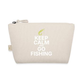 Keep Calm and Go Fishing - Organic Pouch - nature - Front