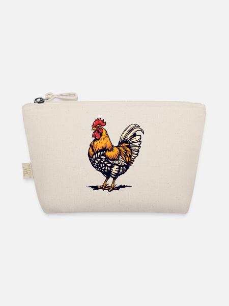Huhn, Hühner, Bauern, Landwirtschaft  - Bio-Täschchen - Natur - Vorne