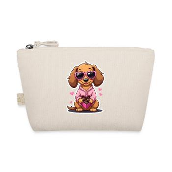 Dackel Dachshund Tekel - Organic Pouch - nature - Front