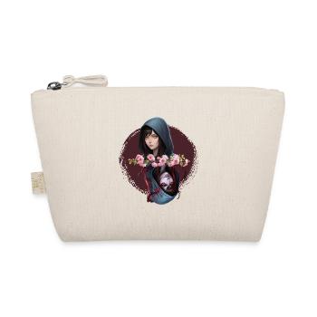 Hooded Noir Flower Rose - Organic Pouch - nature - Front