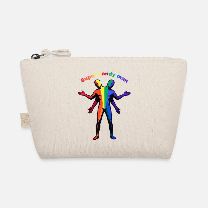 Super-Handwerker-Regenbogen Bio-Täschchen