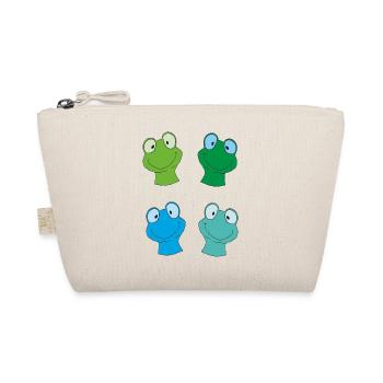 Colorful frog faces - Organic Pouch - nature - Front