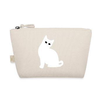 Silhouette de chat – Cadeau pour l’amoureux des chats - Trousse biologique - nature - Devant