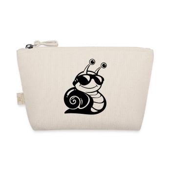 Cool snail with sunglasses - Organic Pouch - nature - Front