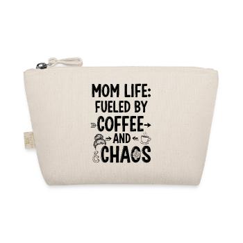 Mother's Life: Driven by Coffee and Chaos - Organic Pouch - nature - Front