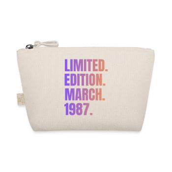 March 1987 Year 1987 Retro 1987 Limited Edition - Organic Pouch - nature - Front