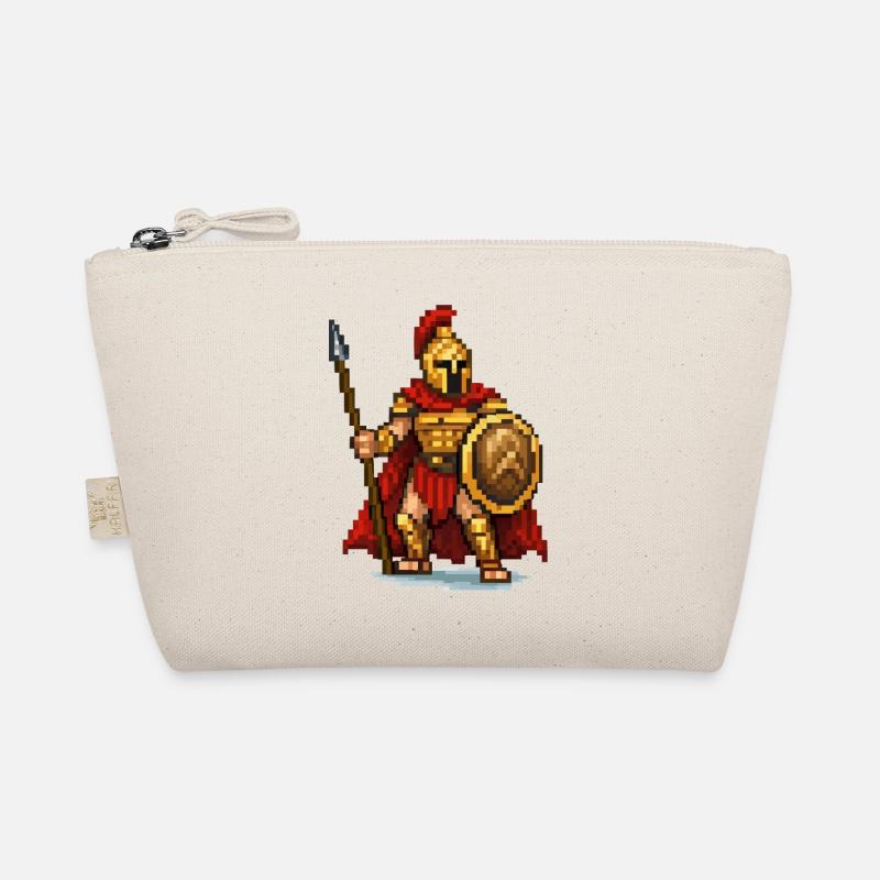 Spartan pixel warrior Organic Pouch