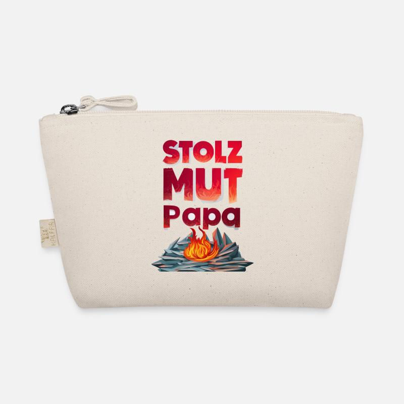Fire Brigade Dad Pride Courage Strength Gift Idea Organic Pouch
