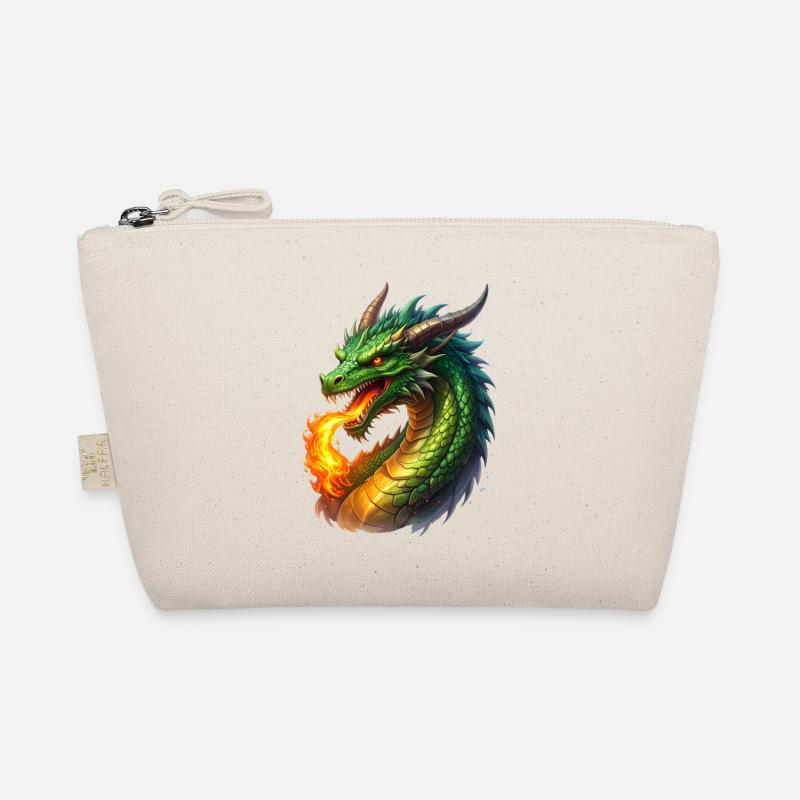 Fire-breathing dragon Organic Pouch
