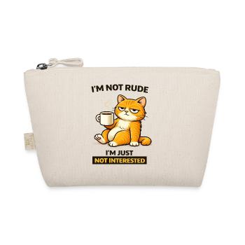 Grouchy Cat Coffee Attitude - Organic Pouch - nature - Front