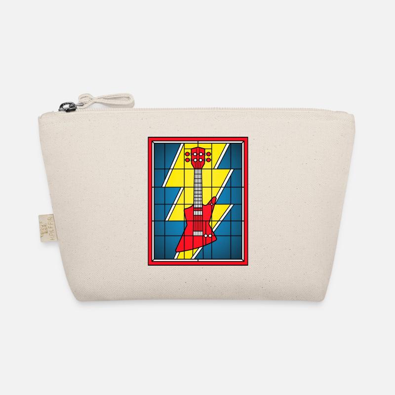 Guitare en vitrail avec éclair Trousse biologique
