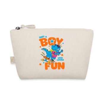 just a boy who loves fun funny shirt kid - Trousse biologique - nature - Devant