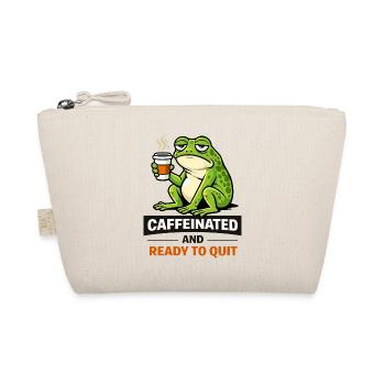 Caffeinated Frog: Ready to Quit - Organic Pouch - nature - Front