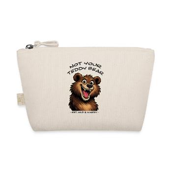 Smiling Brown bear in cartoon style. - Organic Pouch - nature - Front