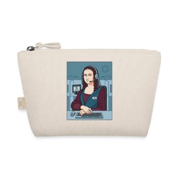 Mona Lisa Support Staff Humor - Organic Pouch - nature - Front