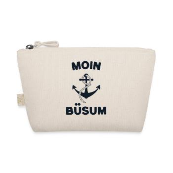 Moin Büsum – Maritimes Anker-Design - Bio-Täschchen - Natur - Vorne