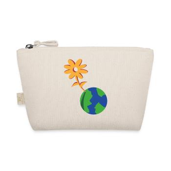 Flower on Earth EcoSymbiosis - Bio-Täschchen - Natur - Vorne
