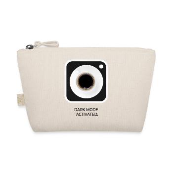 Dark Mode Activated Coffee Nerd Saying - Organic Pouch - nature - Front