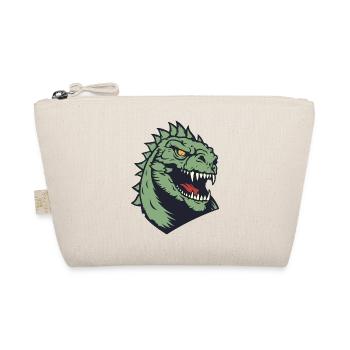 Illustration de la tête de dinosaure verte - Trousse biologique - nature - Devant