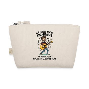 Gitarre Spielen Humor Musiker - Bio-Täschchen - Natur - Vorne