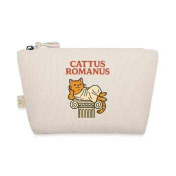 Cattus Romani – Funny Cat Toga Romans T-Shirt - Organic Pouch - nature - Front