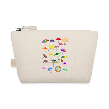 A pile full of colorful umbrellas - Organic Pouch - nature - Front