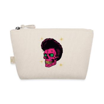 Skull with grills on teeth T-Shirt design. - Organic Pouch - nature - Front