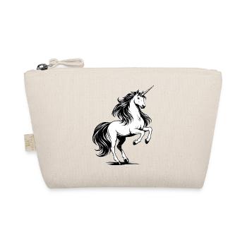 Unicorn Horse White - Organic Pouch - nature - Front