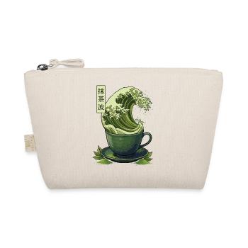 Matcha Wave Shirt Japan Style Tee Design - Bio-Täschchen - Natur - Vorne