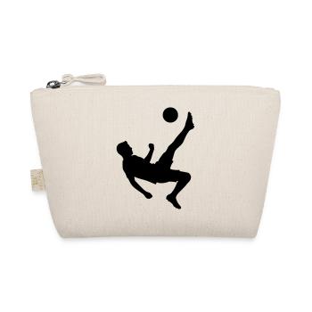 Fußballer Trikot Wappen Baustein - Bio-Täschchen - Natur - Vorne