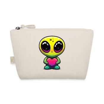 Kawaii Regenbogen Herzfreund - Bio-Täschchen - Natur - Vorne