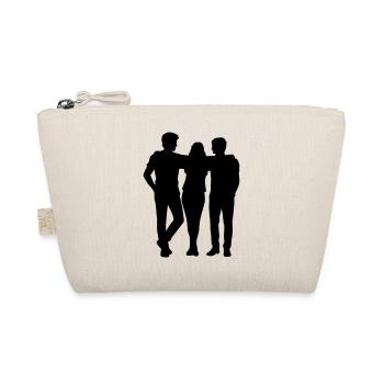 Menschen Gruppe Silhouette Freunde Team Zusammen - Bio-Täschchen - Natur - Vorne