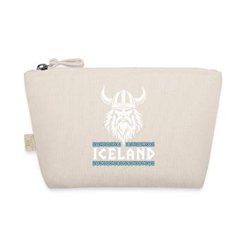 Insel-Wikinger-Nordhelm Odin-Design - Bio-Täschchen - Natur - Vorne