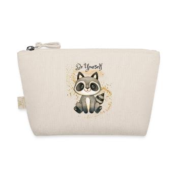 Raton laveur mignon sur paillettes - Trousse biologique - nature - Devant