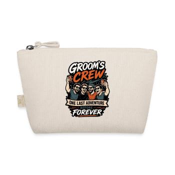 Groom Crew One Last Adventure - Organic Pouch - nature - Front