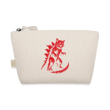 Kitten Kaiju Roar, Catzilla - Organic Pouch - nature - Front