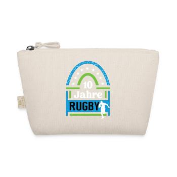 10 Jahre Rugby Jubiläum Rugbyspieler Jubi - Bio-Täschchen - Natur - Vorne