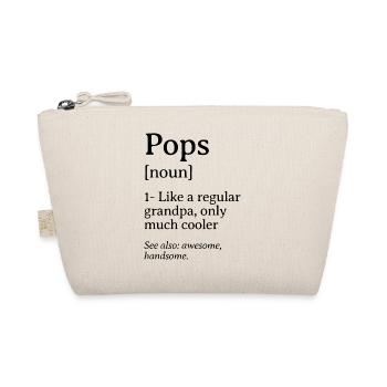 Pops Definition lustiges Zitat-Design - Bio-Täschchen - Natur - Vorne
