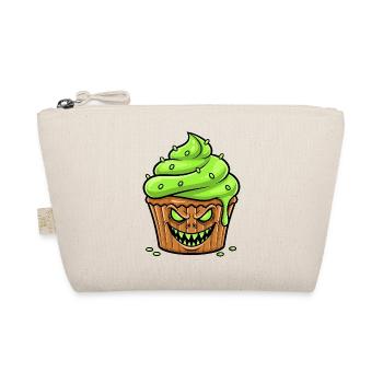 Creepy Cupcake Green - Organic Pouch - nature - Front