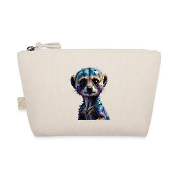 Colorful Meerkat Watercolor Illustration - Organic Pouch - nature - Front