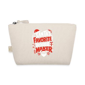 Santa's Favorite Trouble Maker - Organic Pouch - nature - Front
