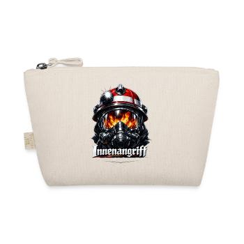 Feuerwehr Innenangriff Flammenhelm - Bio-Täschchen - Natur - Vorne