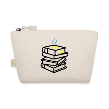 Stack of Books Star Fantasy Reading Book Club - Organic Pouch - nature - Front