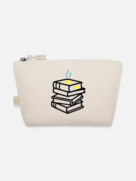 Bücherstapel Stern Fantasy Lesen Buchclub - Bio-Täschchen - Natur - Vorne