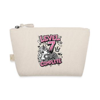 Level 7 Vollendet - Einhorn Controller - Bio-Täschchen - Natur - Vorne